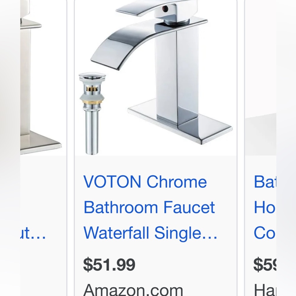 Voton waterfall bathroom faucet